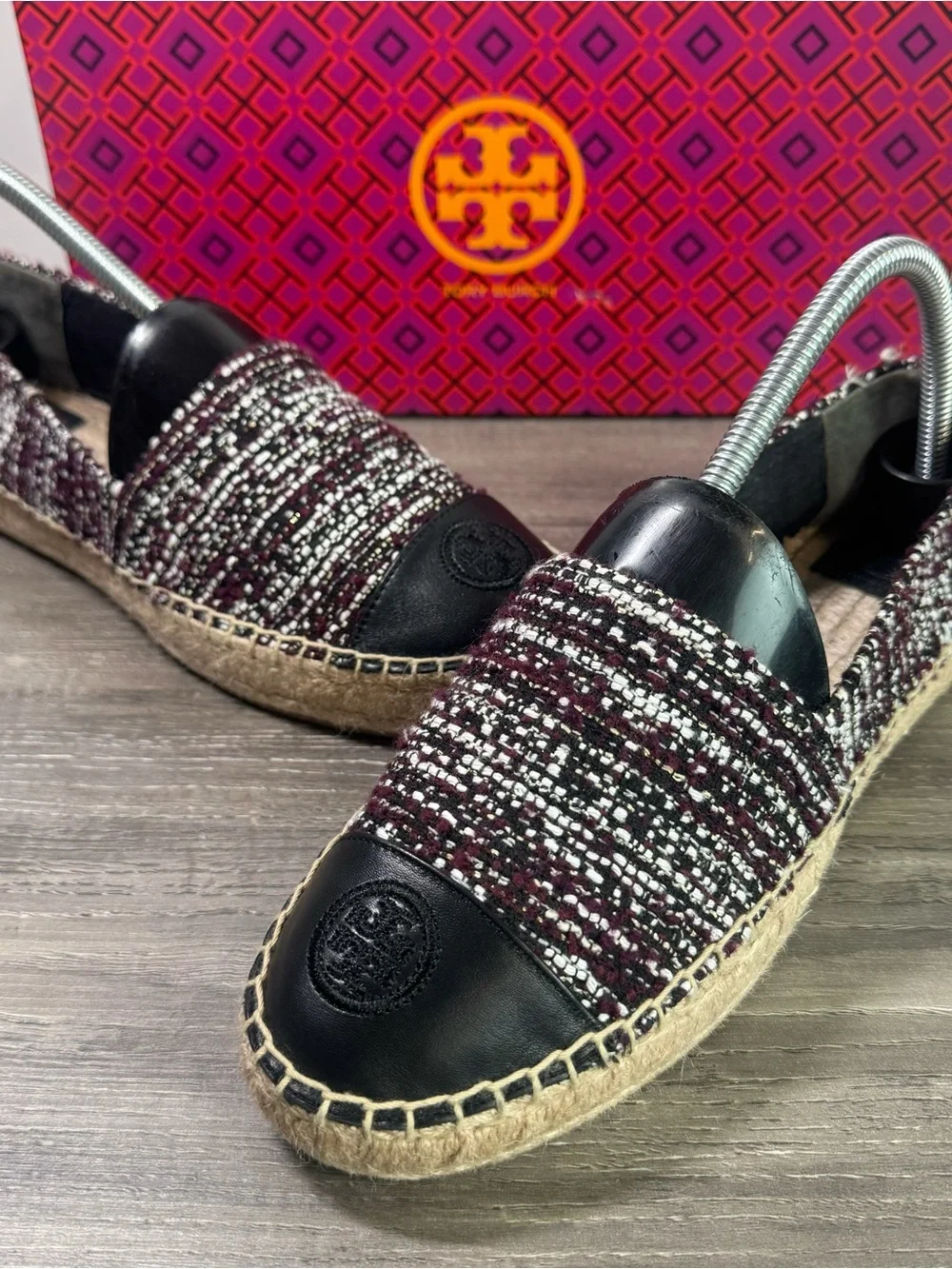 Tory Burch Colorblock Flat Espadrilles size 8.5 IMMACULATE